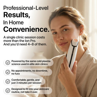 Woman holding the Ion Pro At Home