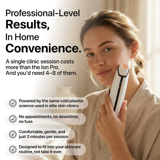 Woman holding the Ion Pro At Home